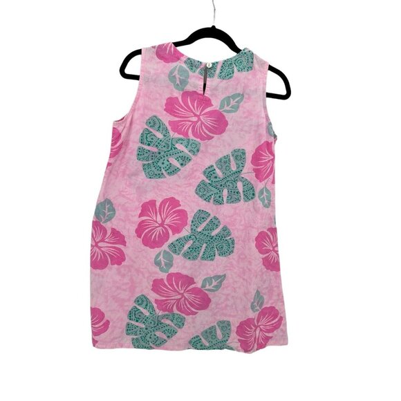 Palm Court Dress Womens M Tropical Floral Beach Vacation Cruise Resort‎ Coastal - Picture 7 of 7